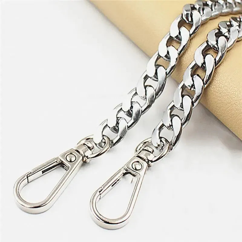Silver bag chain snap hook- 1 10 cm