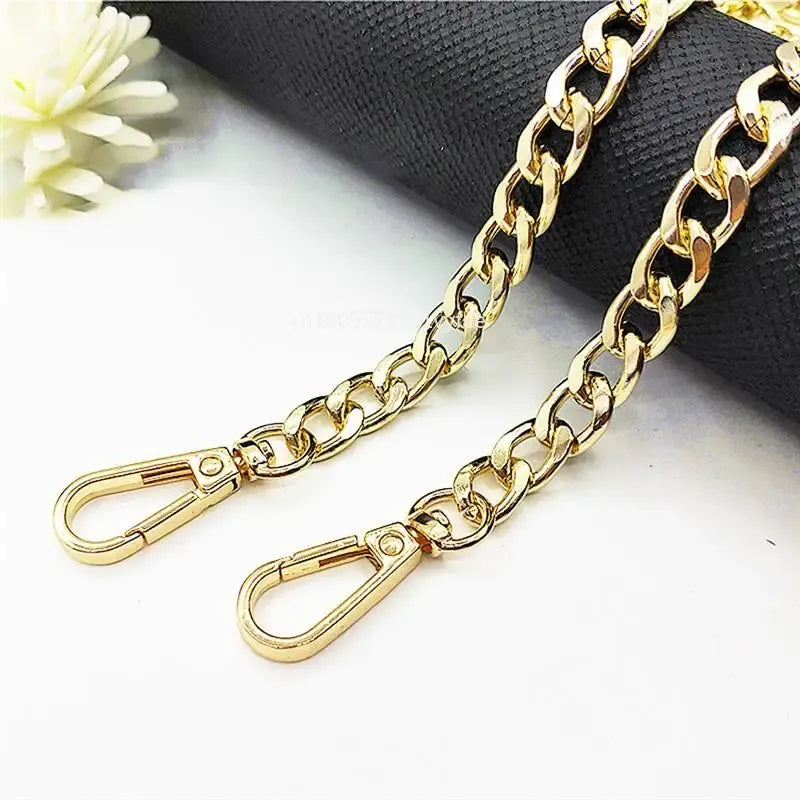 Gold  Bag Chain snap hook - 120 cm