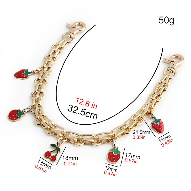 Purse accessory Strawberry- 32.5 cm