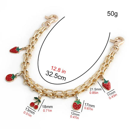 Purse accessory Strawberry- 32.5 cm