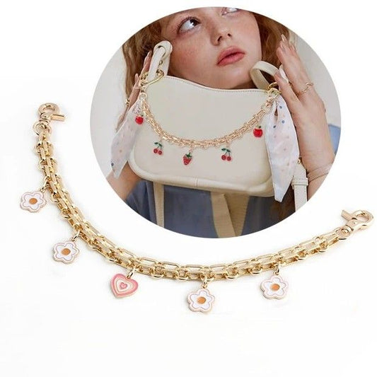 Purse accessory Pink Heart- 32.5 cm