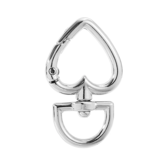Silver heart buckle