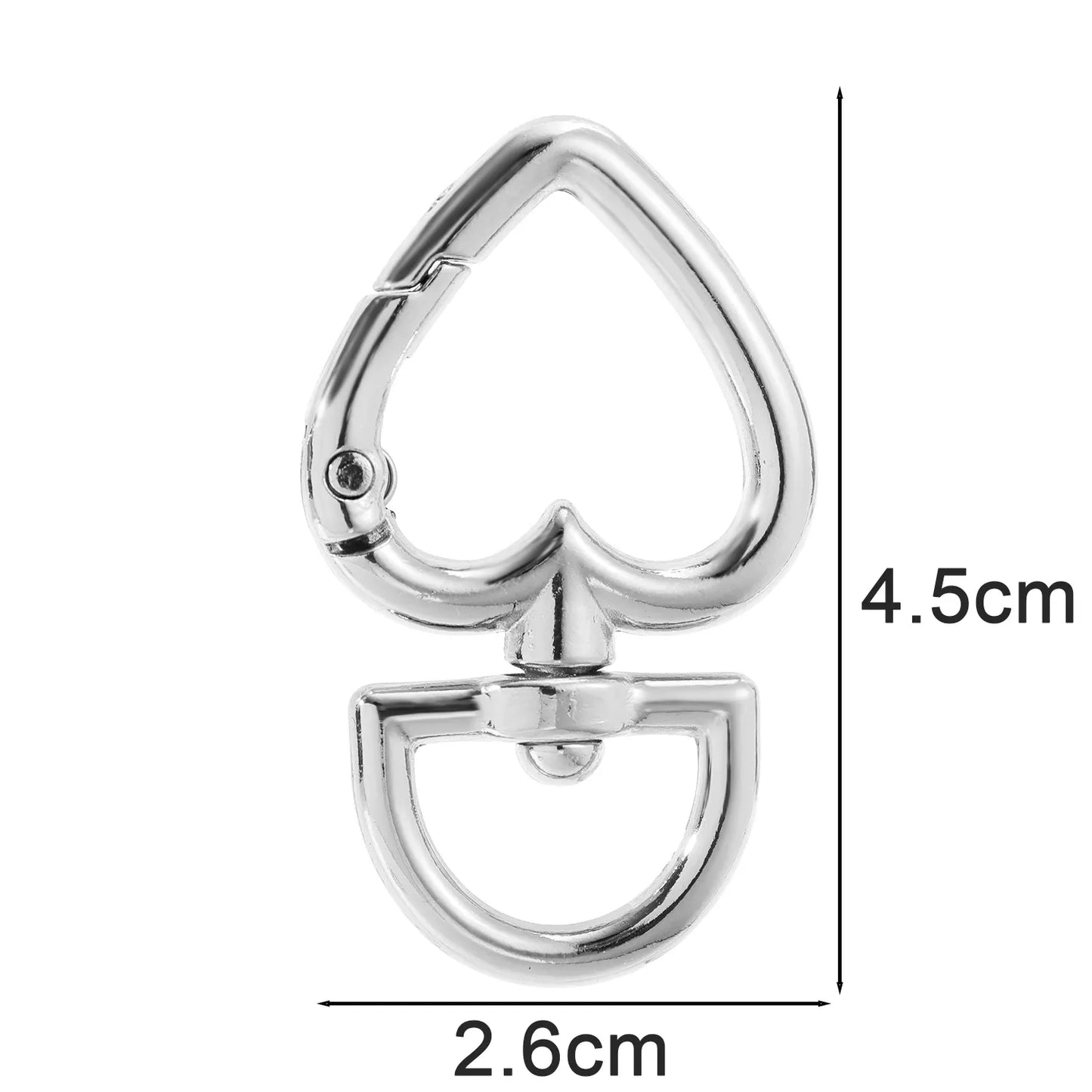 Silver heart buckle