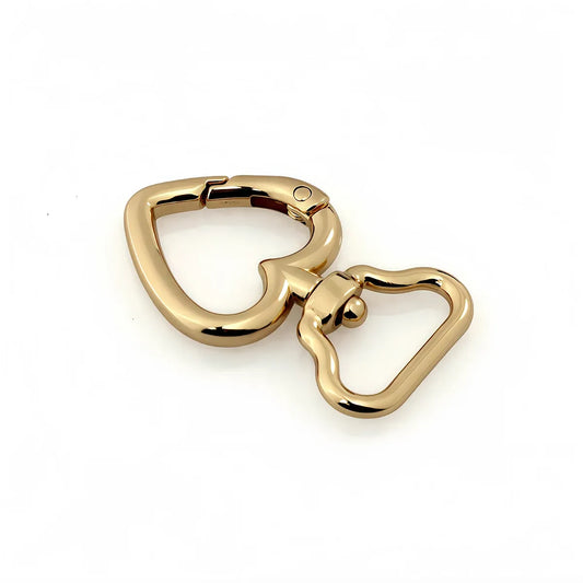Gold heart buckle