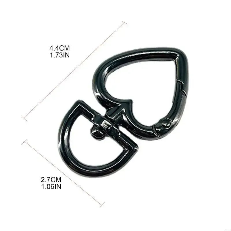 Black heart buckle