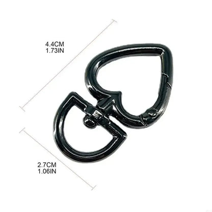 Black heart buckle
