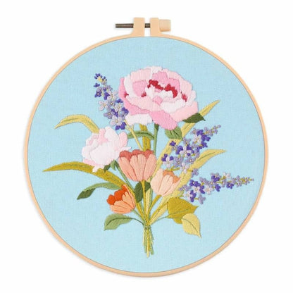 Flowers Pattern Embroidery Set- 132