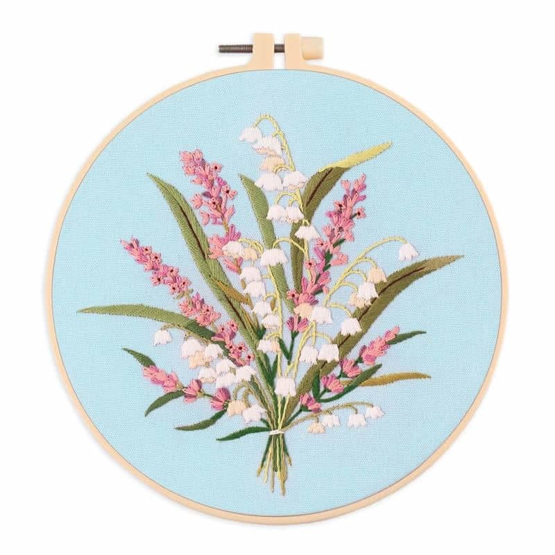 Flowers Pattern Embroidery Set- 128