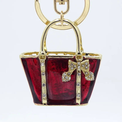 Keychain gold -Red