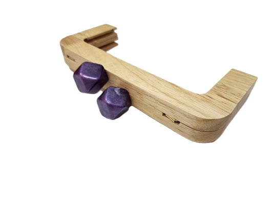 Wooden HANDLE Violet-20 CM