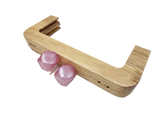 Wooden HANDLE Pink-20 CM