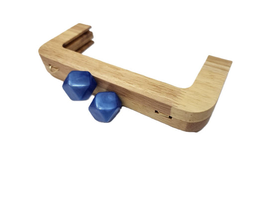 Wooden HANDLE Blue-20 CM