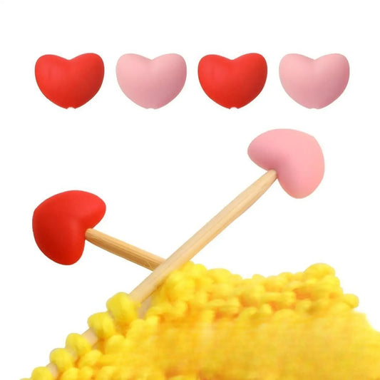 1 Pair Knitting Needle Stoppers Silicone