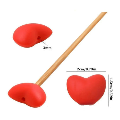 1 Pair Knitting Needle Stoppers Silicone