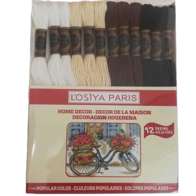 Cross Stitch Thread Set 12 Piece Set (Red Box)
