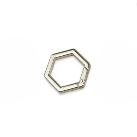 Hexagonal Lock Silver - 2 CM