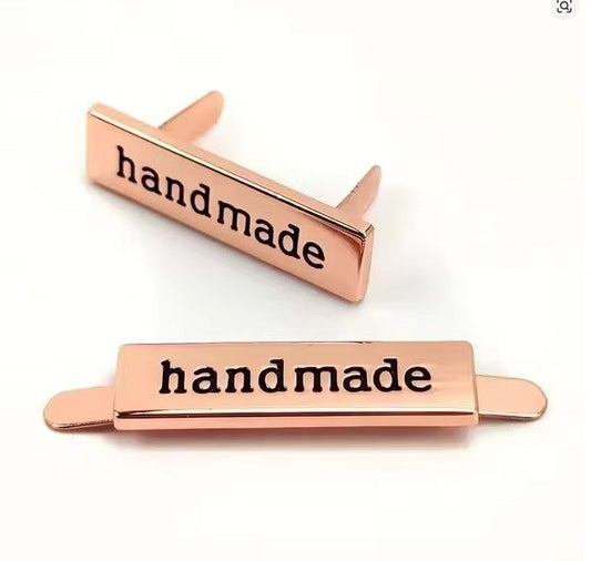 Handmade Tag Rose Gold 3.5 cm