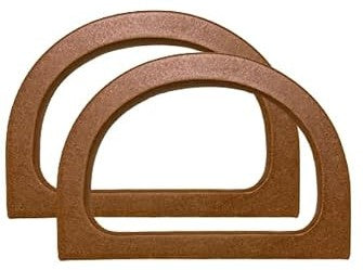 D Shape Wooden Handle-Dark Brown