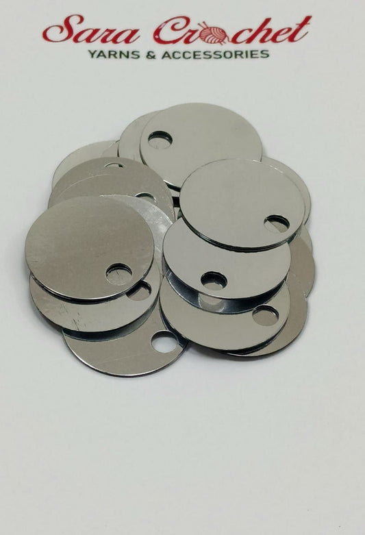 Round Flat Sequin 30mm - Silver