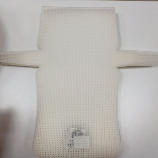 White Plastic Canvas Bag Shape 45 cm x 21 cm. 3mm