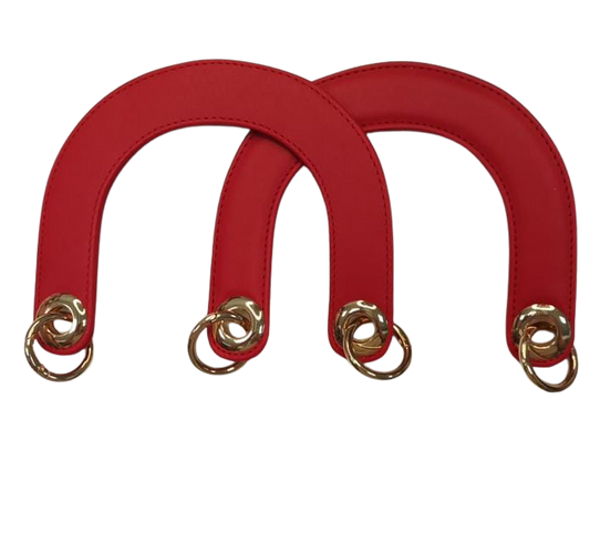 U Leather Handles-Red
