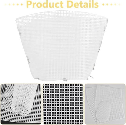 White Plastic Canvas Bag Shape- White