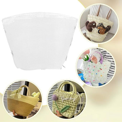 White Plastic Canvas Bag Shape- White