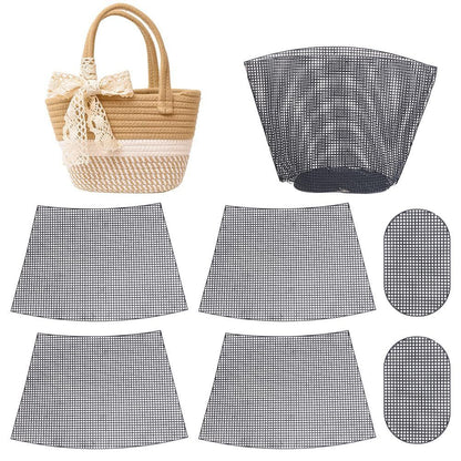 Black Plastic Canvas Bag Shape- black