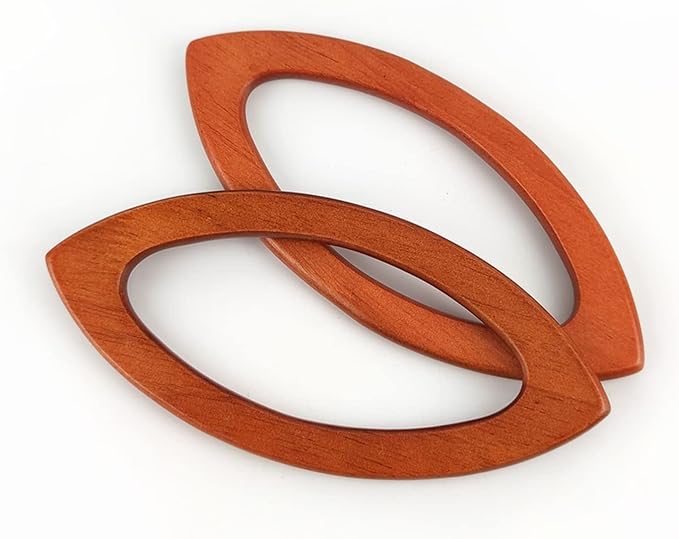 Eye Shape Wooden Handle- Brown