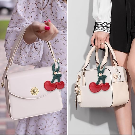 Cherry Bag Charms - Red