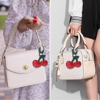 Cherry Bag Charms - Red
