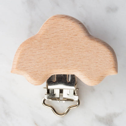 Car Shaped Wooden Pacifier Clip