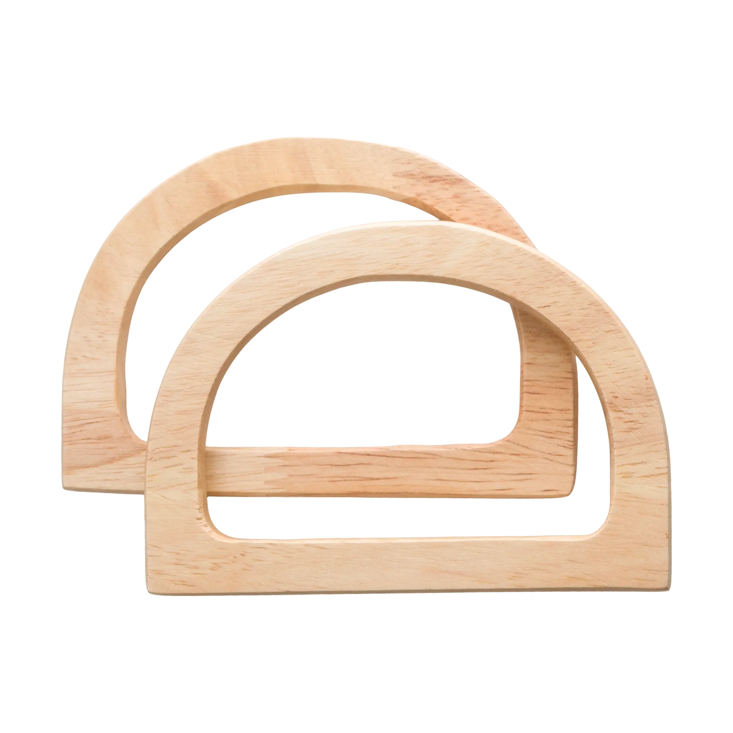 D Shape Wooden Handle-Light Wood