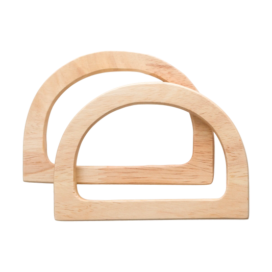 D Shape Wooden Handle-Light Wood