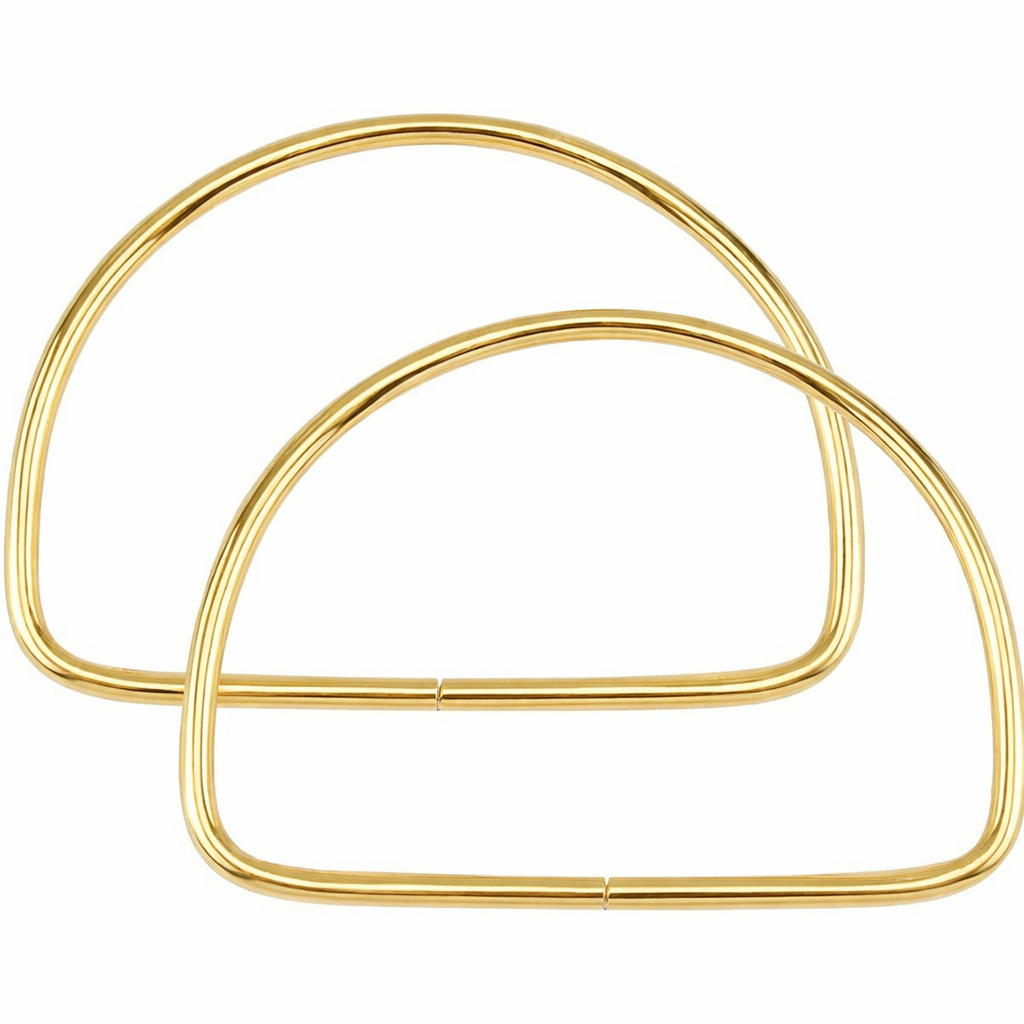 1 Pair Half Cirlcular Handle Gold