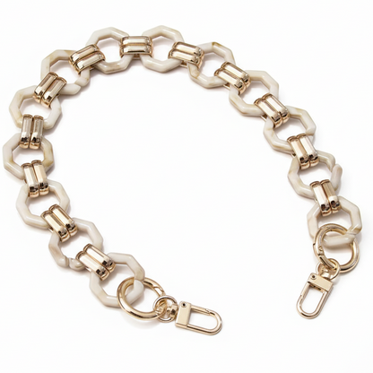 Acrylic Chain- Beige & Cream