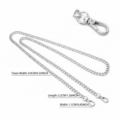 1 Piece Metal Bag Chain - Silver