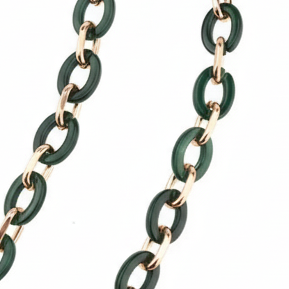 Acrylic Chain - Dark Green