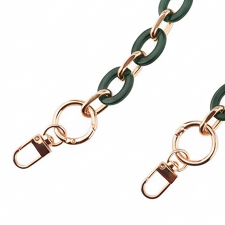 Acrylic Chain - Dark Green