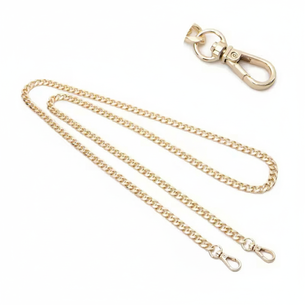 Snap Metal Bag Chain - Gold
