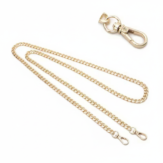 Snap Metal Bag Chain - Gold