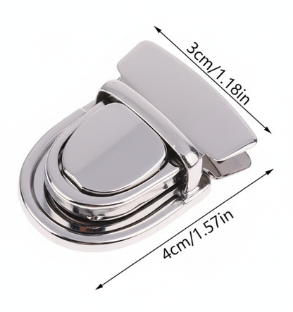 Press Lock Clip Buckle- Silver