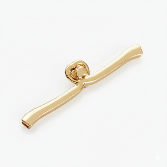 Turn lock Heart Shape Clasp Buckle- Gold