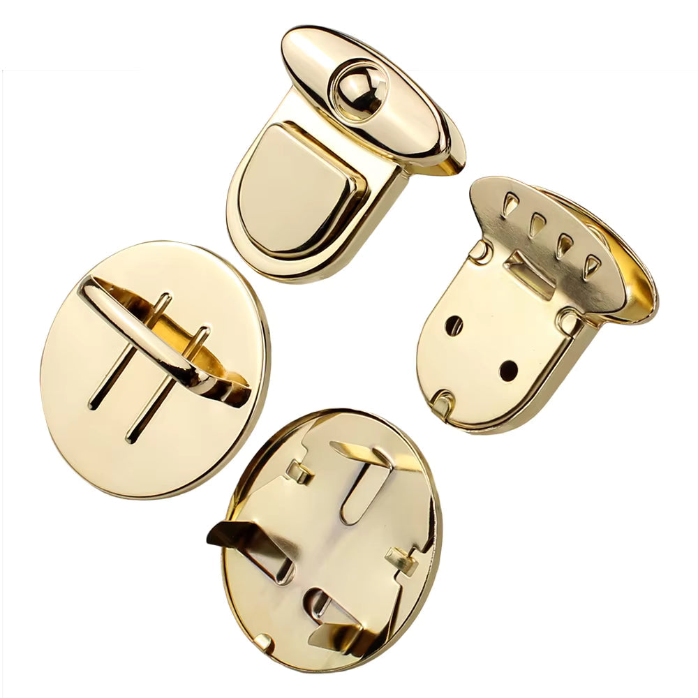 Snap Lock Clip Buckle- Gold - Sara Crochet