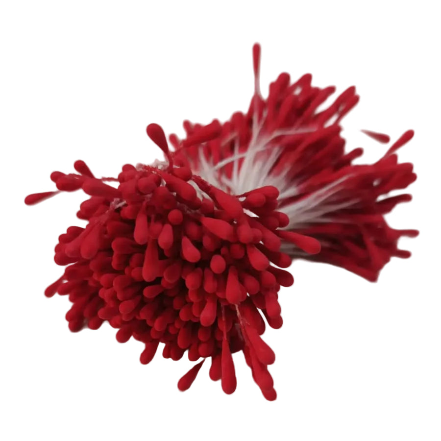 Atificial Muted stamen pistil-Red