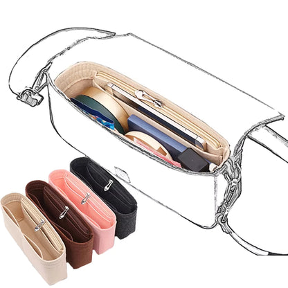 1PC Felt Insert Bag Organizer-Brown