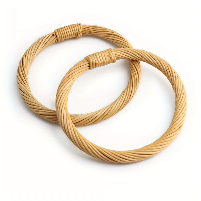 Round Bamboo Handle-Light Brown
