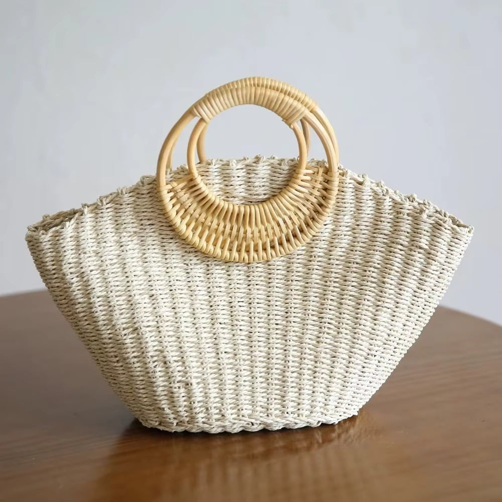 1 Pair Straw Bag Handles