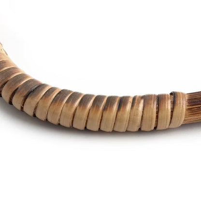 1 Pair Weave D-shaped Bamboo Handle