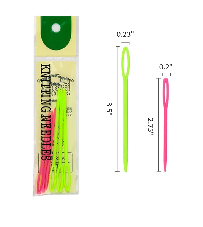 Plastic Wool Needle 6 pcs